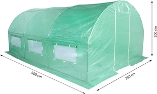 Home&Garden Tunel foliowy 250 x 500 cm (12,5 m2) zielony 854253 - Szklarnie ogrodowe - miniaturka - grafika 2
