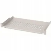 Szafy rack - Półka 1U 255mm 19Cali 2 pkt mocowania, perforowana - miniaturka - grafika 1
