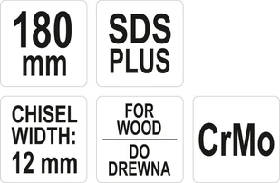 Yato DŁUTO SDS DO DREWNA YT-47200 YT-47200 - Dłuta - miniaturka - grafika 4