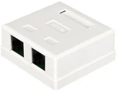 Kable miedziane - ALANTEC Gniazdo natynk UTP 2xRJ45 kat.5e GN002 GN002 - miniaturka - grafika 1