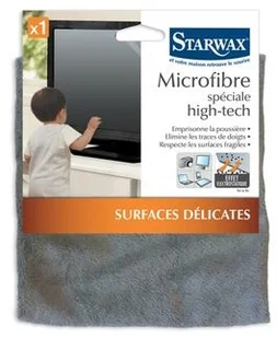 Starwax Ścierka do czyszczenia ekranów STARWAX High-Tech, szara, 1 szt. - Ściereczki, gąbki, czyściki - miniaturka - grafika 3