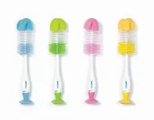 Akcesoria do karmienia - BabyOno 728 Szczotka z PRZYSSAWKĄ do butelek i smoczków - miniaturka - grafika 1