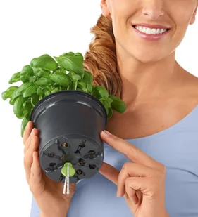 Lechuza Donica stołowa CUBE Color 16 ALL-IN-ONE, antracytowa - Donice - miniaturka - grafika 6