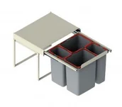 Kosze na śmieci - Rejs Pojemnik na odpady do "60" 4-koszowy (JC609) WE14.1536.05.549 - miniaturka - grafika 1