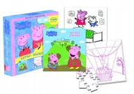 Puzzle - Świnka Peppa Puzzle 36 el. 2-stronne + książka Kd - miniaturka - grafika 1