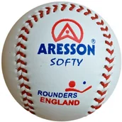 Baseball, krykiet, palant - Unbekannt Piłka aresson Softy ćwiczenia skórzana, odporność na uderzenia ball Biały, biały, 19 cm ASR380 - miniaturka - grafika 1