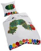 Pościel dla dzieci - Herding Jana Drache 446001050412 komplet pościeli Kleine Raupe Nimmersatt, materiał: 100% wzmocniona bawełna, wymiary poszewki na kołdrę: 135 x 200 cm, wymiary poszewki na poduszkę: 80 x 80 cm, wielok 4460001050 - miniaturka - grafika 1