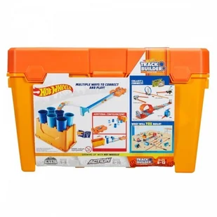 Mattel Hot Wheels Kaskaderskie beczki Zestaw Pudełko GCF91 - Samochody i pojazdy dla dzieci - miniaturka - grafika 2