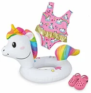 Akcesoria dla lalek - Heless 66 - Schwimmset für Puppen, Einhorn Henri, Größe 35 - 45 cm - miniaturka - grafika 1