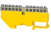 Inne akcesoria elektryczne - Listwa zaciskowa 12-modułowa 12x16mm2 - żółta - miniaturka - grafika 1