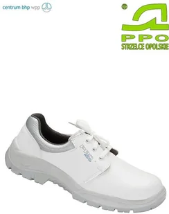 PPO Strzelce Opolskie PÓŁBUTY BEZPIECZNE Z METALOWYM PODNOSKIEM, BIAŁE MODEL 204, PN-EN ISO 20345, S2, SRC - Obuwie robocze - miniaturka - grafika 2
