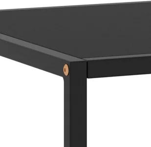 VidaXL Lumarko Stolik herbaciany, szkło w czarnym kolorze, 120x50x35 cm 322884 VidaXL - Ławy i stoliki kawowe - miniaturka - grafika 5