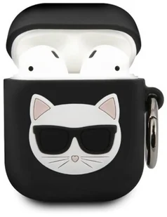 Karl Lagerfeld Karl Lagerfeld KLACA2SILCHBK AirPods cover czarny/black Silicone Choupette KLACA2SILCHBK - Akcesoria do słuchawek - miniaturka - grafika 3