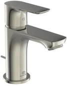 Baterie umywalkowe - Ideal Standard Connect Air Bateria umywalkowa z korkiem srebro szczotkowane połysk A7014GN - miniaturka - grafika 1