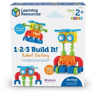 Cass film Fabryka Robotów. Zestaw konstrukcyjny 1-2-3 - Zabawki kreatywne - miniaturka - grafika 2