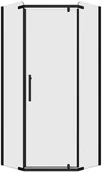 Kabiny prysznicowe - LIVENO Kabina prysznicowa Rubi Black 80 X 80 Liveno - miniaturka - grafika 1