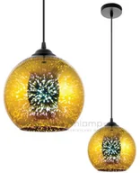 Lampy sufitowe - Inne LAMPA wisząca VEN W-103/200 szklana OPRAWA galaktyka ZWIS kula ball złota - miniaturka - grafika 1