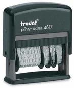 Tusz do pieczątek - Has Datownik printy z hasłami czcionka 3,8mm samotuszujący Trodat 4817 Poln/Iso - miniaturka - grafika 1
