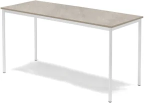 AJ Produkty Stół SONITUS, 1800x800x900 mm, linoleum jasnoszary, biały - Meble do szkół i przedszkoli AJ Produkty Stół SONITUS, 1800x800x900 mm, linoleum jasnoszary, biały - Meble do szkół i przedszkoli - miniaturka - grafika 1