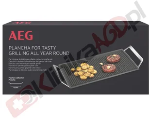 AEG Akcesoria do płyt kuchennych Plancha gril Medium - Akcesoria i części AGD - miniaturka - grafika 2