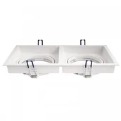 Lampy sufitowe - OxyLED CROSTI LANA SQ DUE Biała szer. 32,5cm. 2xES111 Home&Decor Oprawa podtynkowa 459253 459253 - miniaturka - grafika 1