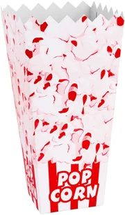 GSG24 Pudełko kartonik na PopCorn 7x22x10.5cm DUŻY 1.7L 100szt 1008902 - Akcesoria gastronomiczne - miniaturka - grafika 2