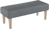 Ławki do przedpokoju - Dekoria.pl Dekoria.pl Ławka ciemno szary melanż 100 × 40 × 40 cm Amsterdam 197-704-47 - miniaturka - grafika 1