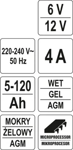 Yato PROSTOWNIK ELEKTRONICZNY 6-12V/4A YT-83032 YT-83032 - Narzędzia warsztatowe - miniaturka - grafika 6