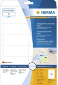 Papier do drukarek - Herma Transparent film labels matt A4 97 x 42.3 mm weatherproof permanent adhesion 4586 - miniaturka - grafika 1