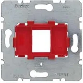 Puszki elektryczne i akcesoria - Berker nośność płyty 454001 z czerwoną włączenia wkładek modułów używać/osłonę dla technologii komunikacyjnej 4011334160236 454001 - miniaturka - grafika 1