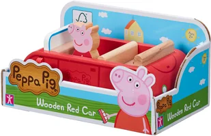Świnka Peppa Drewniane Auto + Figurka Peppy 07208 - Figurki dla dzieci - miniaturka - grafika 4