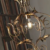 Lampy sufitowe - EULUNA Lampa wisząca Contessa, brązowa - miniaturka - grafika 1