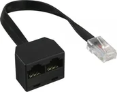 Wtyczki i adaptery - InLine InLine Rozdzielacz RJ45 do 2x RJ45 0.15m Czarny 69933 - miniaturka - grafika 1