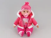 Lalki dla dziewczynek - Adar Lalka bobas z głosem 45cm w worku PL 416543 - miniaturka - grafika 1