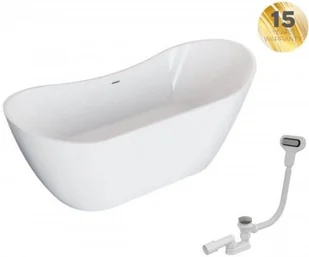 Polimat Abi 180x80 cm biała 00039 - Wanny - miniaturka - grafika 7