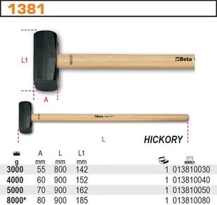 Beta MŁOT DWURĘCZNY 5000G 1381/5000 - Młotki - miniaturka - grafika 2