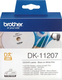 Brother Etykiety DK-11207, etykiety CD/DVD, średnica 58mm - Etykiety do drukarek - miniaturka - grafika 3