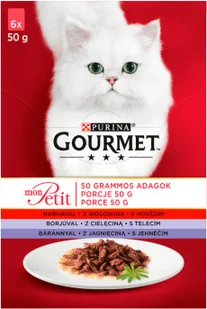 Purina Gourmet mon Petit Pokarm dla kotów MIX SMAKÓW 72x50g 55315-uniw - Mokra karma dla kotów - miniaturka - grafika 4