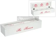 Pojemniki kuchenne - Jolipa DREWNIANA SKRZYNKA NA HERBATĘ - Ma Maison - BIAŁA 4 przegródki 38949 - miniaturka - grafika 1