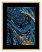Obrazy i zdjęcia - Dekoria Obraz Abstract Blue&Gold II 40 x 50cm 183-052-00 - miniaturka - grafika 1