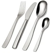 Zestawy sztućców - Alessi ""knif efor kspoon"" zestaw sztućców 24-częściowy, bloku noży z cylindrem AJM22S24M N - miniaturka - grafika 1