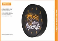 Zegary - Atrix Zegar reklamowy 10'' czarny /255mm ATE2303B500 - miniaturka - grafika 1