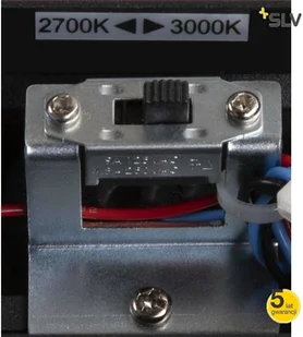 Spotline SLV DIRETO 90 WL wewnętrzna lampa ścienna natynkowa LED czarna przełącznik CCT 2700/3000 K 1004742 - Lampy ścienne - miniaturka - grafika 6