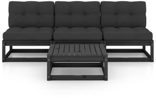 vidaXL 4-cz. zestaw wypoczynkowy do ogrodu, z poduszkami, lita sosna 3076358 - Meble ogrodowe - miniaturka - grafika 2