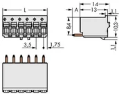 Podzespoły elektroniczne - WAGO Obudowa męska na PCB WAGO 2091-1158 Ilośc pinów 8 Raster 3.50 mm 50 szt - miniaturka - grafika 1