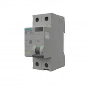 Bezpieczniki elektryczne - Siemens Wyłącznik różnicowoprądowy 25A 30mA 2p RCCB VDE 9991 5SV33126KL - miniaturka - grafika 1