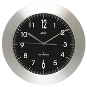 Zegary - Atrix Zegar aluminiowy szeroka ramka radiowy DCF #1 - miniaturka - grafika 1