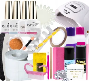 Polish Gel Indigo Milky Pink hybrydowy mleczny róż - Lakiery hybrydowe - miniaturka - grafika 5