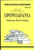 Pomoce naukowe - Biblios Biblioteczka opracowań nr 052 Opowiadania Borowski - miniaturka - grafika 1