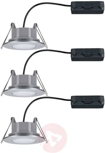 Paulmann LED spot wpuszczany Calla 3 szt. chrom - Oprawy, klosze i abażury - miniaturka - grafika 4